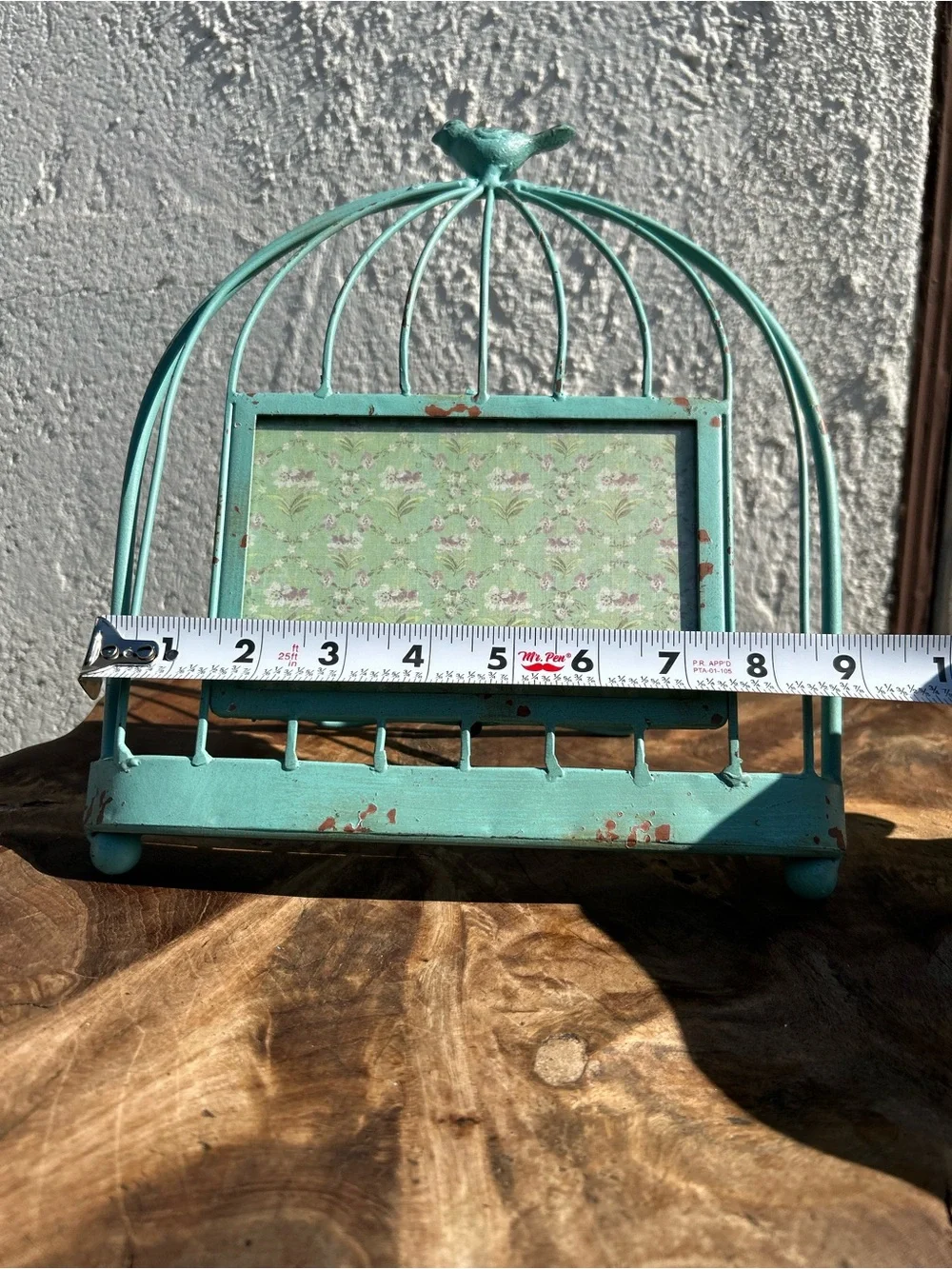 Darling Teal Birdcage Photo Frame